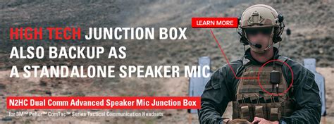 Tactical Headsets Junction Box/PTT Solution 